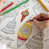 Christmas Coloring Placemat || Pad of 24 Sheets