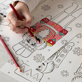 Christmas Coloring Placemat || Pad of 24 Sheets