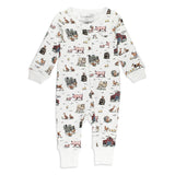 Organic Footless 2 Way Zipper Romper || Farm Friends