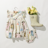 Baby Girls Jennifer Dress Set || Whimsical Castle