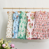 Girls Jennifer Dress || Multi Flower Drop