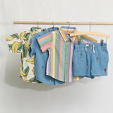 Boys Calvin Short || Surfboard Embroidery