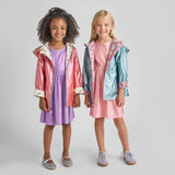 Girls Rafa Reversible Raincoat || Rainy Day Dachshunds