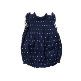 Baby Girls Jaipur Bubble || Navy Dot