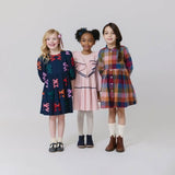 Girls Raphaela Dress || Strawberry Cream Polka Dot