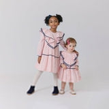 Girls Raphaela Dress || Strawberry Cream Polka Dot