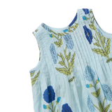 Baby Girls Jaipur Set || Light Blue Dandelion