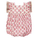 Baby Girls Elsie Bubble || Pink Dahlia Floral
