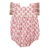 Baby Girls Elsie Bubble || Pink Dahlia Floral