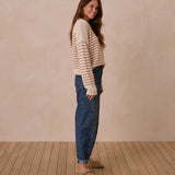 Women's Jacques Sweater | Poppy Stripe