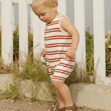 Davis Romper || Red Stripe