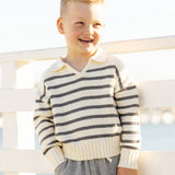 Collared Sweater || Stripe