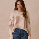 Women's Jacques Sweater | Poppy Stripe