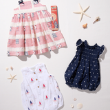 Baby Girls Jaipur Bubble || Navy Dot
