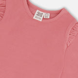 brushed Rib T-Shirt || Rosette