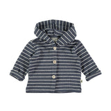 Baby Jacket || Navy with White Stripes