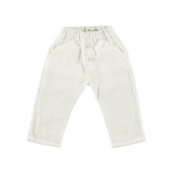 Baby Pants || White with Buttons