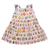 Girls Eloise Ruffle Dress || Multi Eggs