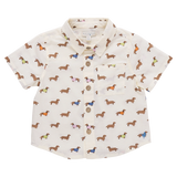 Baby Boys Jack Shirt || Dachshunds in Sweaters