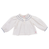 Girls Ava Top || Antique White Spring