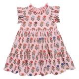 Girls Jennifer Dress || Multi Flower Drop