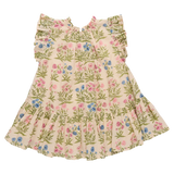 Girls Harper Dress || Leafy Floral