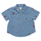 Boys Jack Shirt || Surfboard Embroidery