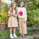 Girls Haven Sweater || Cream Strawberry