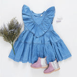 Girls Raphaela Dress || Chambray
