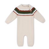 Baby Knit Sweater Jumpsuit || Jacquard