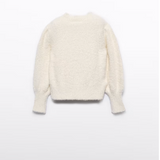 Fuzzy Sweater || White