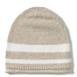Darcy Striped Knit Hat || Cream Toasted