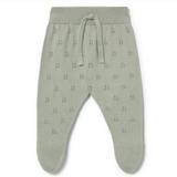 Kia Patterned Knit Footie || Apple