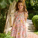 Girls Stevie Dress || Watercolor Bows