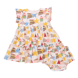 Baby Girls Jennifer Dress Set || Birthday Star