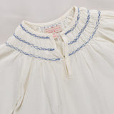 Girls Ava Top || Antique White Spring
