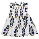 Girls Stevie Dress || Navy Buttercup Floral