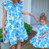 Girls Harper Dress || Hibiscus Floral