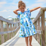 Girls Harper Dress || Hibiscus Floral