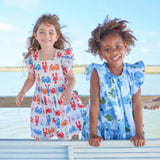 Girls Harper Dress || Hibiscus Floral
