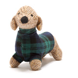 Knitted Sausage Dog || Tartan Jumper