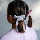 Summer Stripes Bow Scrunchies || 4 Pack