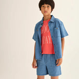 Forest Chambray Denim Shirt || Blue