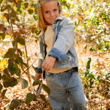 Patchwork Heart Pants || Denim