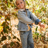 Patchwork Heart Pants || Denim