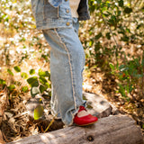 Patchwork Heart Pants || Denim