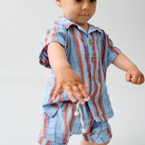 Striped Denim Baby Shirt