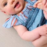 Striped Denim Baby Blouse