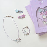 Hair & Jewelry Set || Unicorn