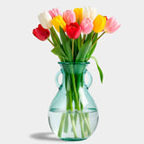 Large French Country Glass Vase - 9 1/2"